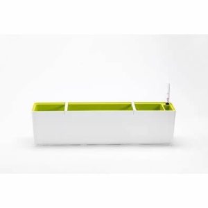 Plastia balkonláda önöntöző Berberis 80 cm fehér-zöld